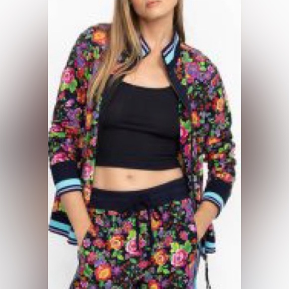 Johnny Was Cantero Mock Neck Zip Up Jacket Size L - Picture 3 of 9